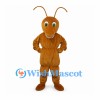 Ant Mascot Costume in Brown with Long Antennae