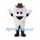 Tooth Cowboy Mascot Costume with Brown Hat and Gold Star