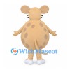 Mouse Mascot Costume in Tan with Spotted Round Body