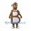 Letter B Mascot Costume in Brown with White Bow Tie