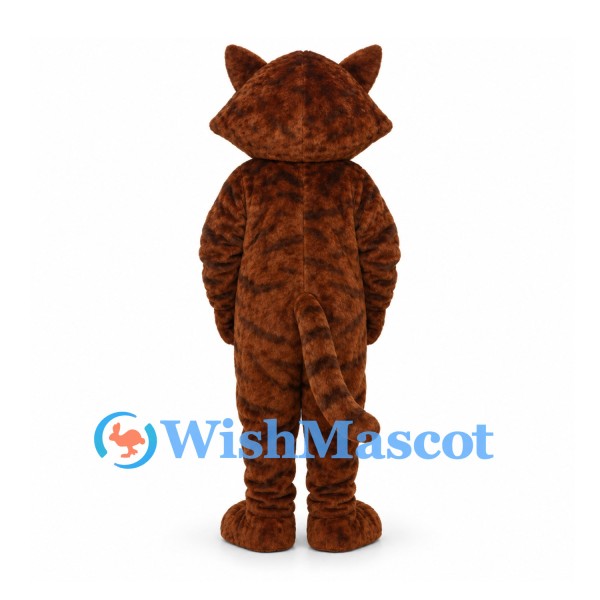 Raccoon Mascot Costume in Brown with Cream Belly