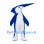 Swordfish Mascot Costume in Blue with Long Pointed Bill