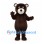 Bear Mascot Costume in Dark Brown with Cream Muzzle