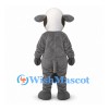 Mouse Mascot Costume in Gray with Long White Face