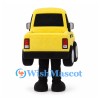 Truck Mascot Costume in Yellow with Black Windows