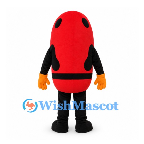 Ladybug Mascot Costume in Red with Black Spots