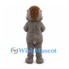 Hedgehog Mascot Costume in Gray with White Belly and Black Bow