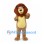 Lion Mascot Costume in Tan with Brown Mane