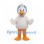 Duck Mascot Costume in White with Blue Bonnet