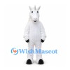Unicorn Mascot Costume in White with Long Mane
