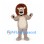 Lion Mascot Costume in Cream with Brown Mane
