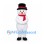 Snowman Mascot Costume with Black Top Hat and Red Scarf