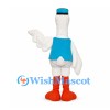 Goose Mascot Costume with Blue Vest and Top Hat