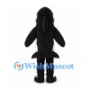 Killer Whale Mascot Costume in Black with White Belly