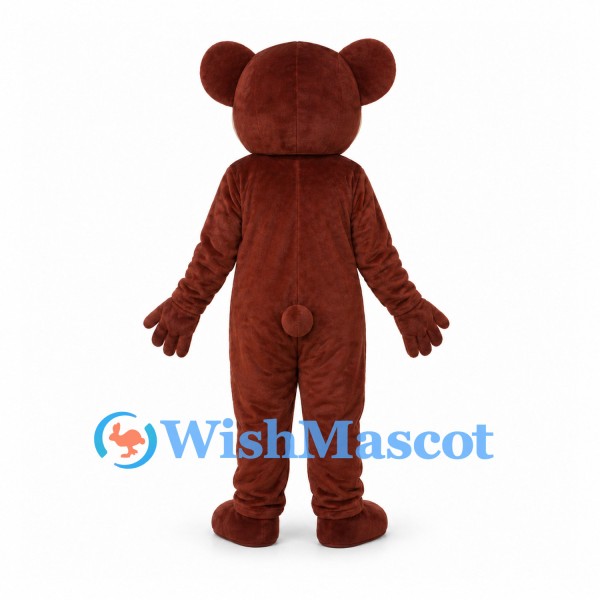 Monkey Mascot Costume in Brown with Pink Brow Detail