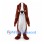 Basset Hound Mascot Costume in Brown with Long Drooping Ears