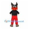 Viking Mascot Costume with Winged Helmet and Red Pants