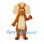 Triceratops Mascot Costume in Orange with Broad Frill and Cream Belly