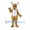 Kangaroo Mascot Costume in Tan with White Belly and Long Tail
