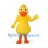 Duck Mascot Costume in Yellow with Orange Feet and Bill
