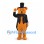 Bear Mascot Costume with Black Top Hat and Tailcoat