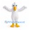 White Bird Mascot Costume with Outstretched Wings and Yellow Beak