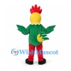 Rooster Mascot Costume with Green Body and Red Legs
