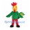 Rooster Mascot Costume with Green Body and Red Legs