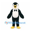 Penguin Mascot Costume in Dark Green with Black Bow Tie