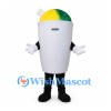 Slush Cup Mascot Costume with Green and Yellow Top