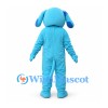 Dog Mascot Costume in Sky Blue with Long Floppy Ears