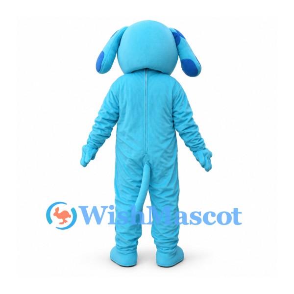 Dog Mascot Costume in Sky Blue with Long Floppy Ears