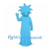 Statue of Liberty Mascot Costume in Blue with Spiked Crown and Robe