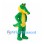Crocodile Mascot Costume in Green with Yellow Belly and Long Snout