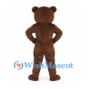Bear Mascot Costume in Dark Brown with Buck Teeth
