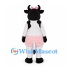 Cow Mascot Costume with Pink Skirt and Head Bow