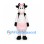 Cow Mascot Costume with Pink Skirt and Head Bow