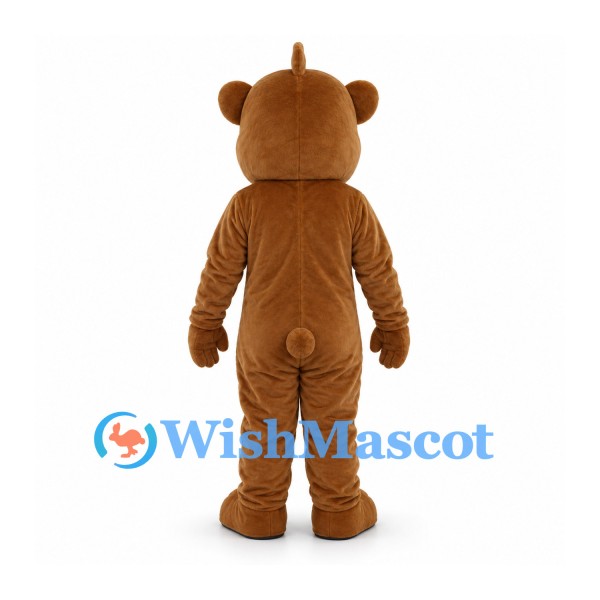 Bear Mascot Costume in Brown with White Belly
