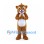Bear Mascot Costume in Brown with White Belly