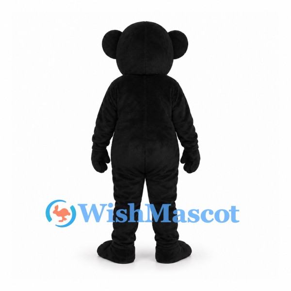 Chimpanzee Mascot Costume in Black with Cream Muzzle