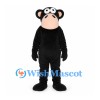 Chimpanzee Mascot Costume in Black with Cream Muzzle