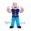 Sailor Mascot Costume with White Cap and Blue Shirt