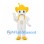 Space Character Mascot Costume in White with Yellow Head and Shoes