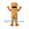 Dog Mascot Costume in Tan with Black Muzzle Guard