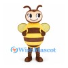 Bee Mascot Costume in Yellow and Brown with Wings