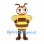 Bee Mascot Costume in Yellow and Brown with Wings