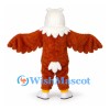 Bald Eagle Mascot Costume with Brown Wings and White Head