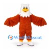Bald Eagle Mascot Costume with Brown Wings and White Head