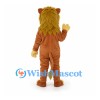 Lion Mascot Costume in Brown with Golden Mane