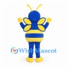 Bee Mascot Costume in Blue and Yellow with Wings